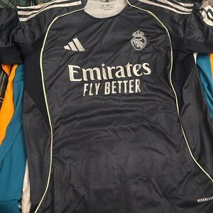 Adidas Dark Gray Soccer Jersey with White Accents